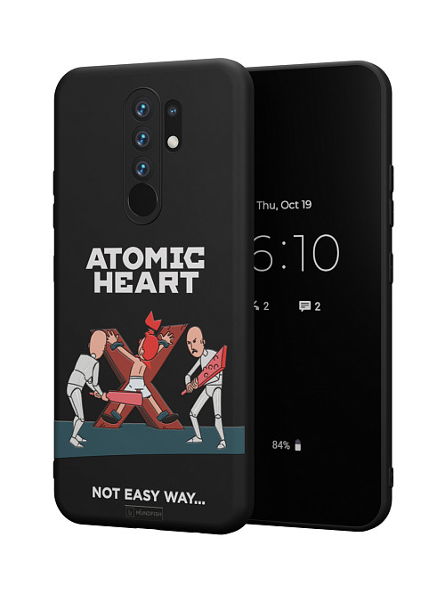 Силиконовый чехол для Xiaomi Redmi 9 "Atomic Heart: Not Easy Way"