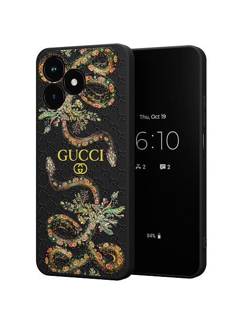 Силиконовый чехол для realme С53 (4G) "NOVEL: Gucci"