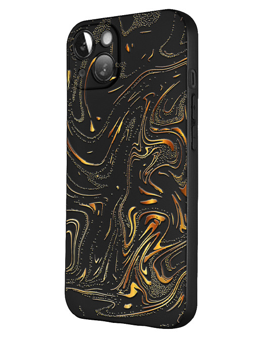 Силиконовый чехол для Apple iPhone 13 Золотые пятна Силиконовый чехол для Apple iPhone 13 Золотые пятна