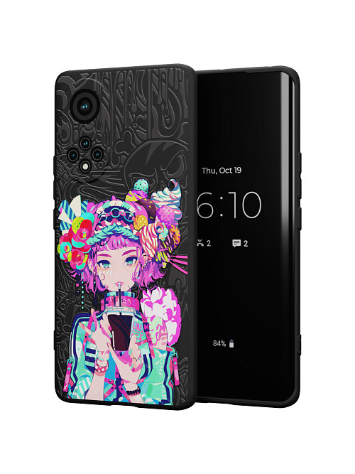 Силиконовый чехол для Huawei Nova 9 "Lolipop girl"