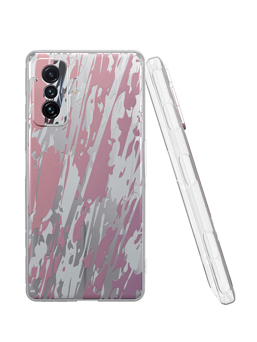 Силиконовый чехол для Xiaomi Redmi K50 Gaming Edition "Розовая абстракция"
