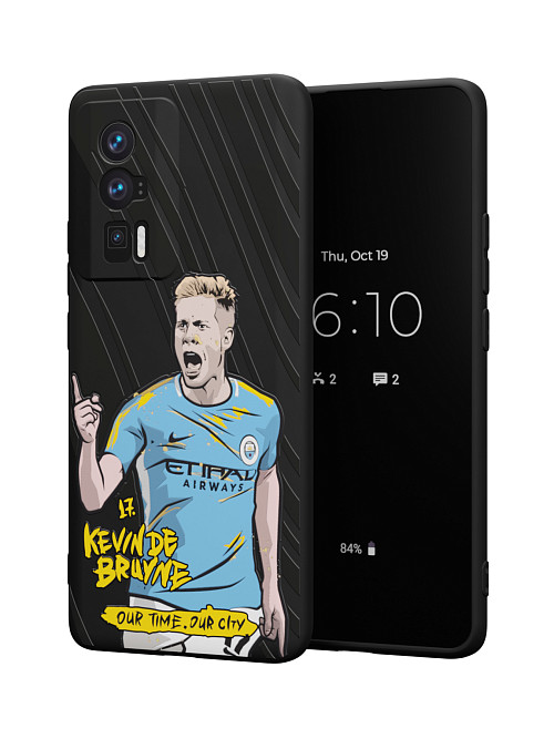 Силиконовый чехол для Poco F5 Pro "NOVEL: Kevin de Bruyne"