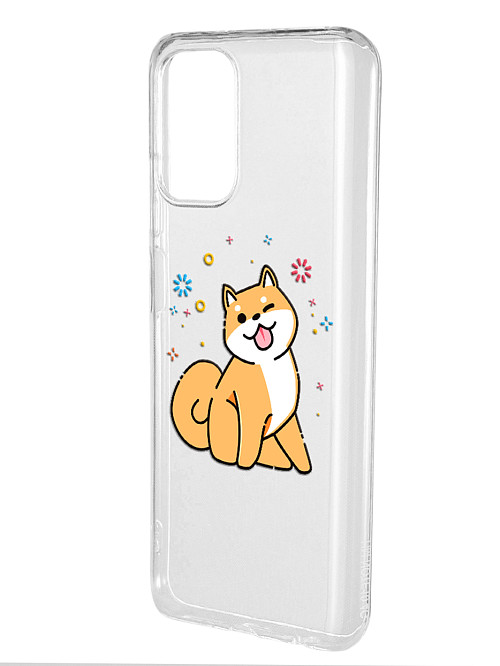 Силиконовый чехол для Xiaomi Redmi Note 10 "Собака Сиба-ину"
