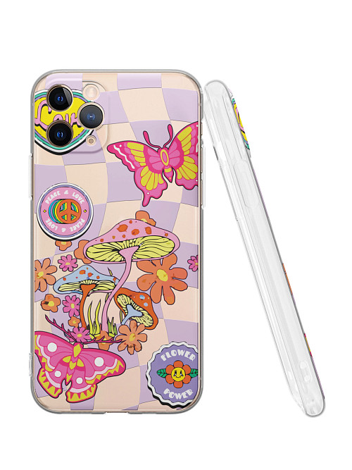 Силиконовый чехол для Apple iPhone 11 Pro "Flower power"