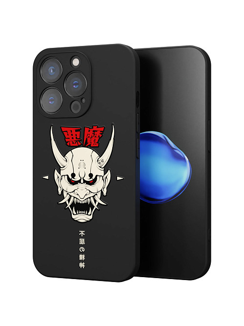 Силиконовый чехол для Apple iPhone 15 Pro "Demon"