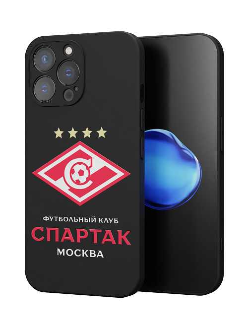 Силиконовый чехол для Apple iPhone 15 Pro Max "ФК Спартак Москва"