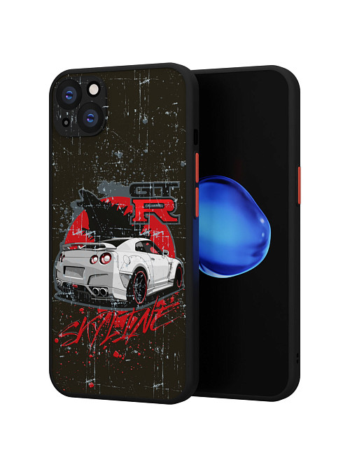 Противоударный чехол для Apple iPhone 15 Plus "Nissan SKYLINE GTR"