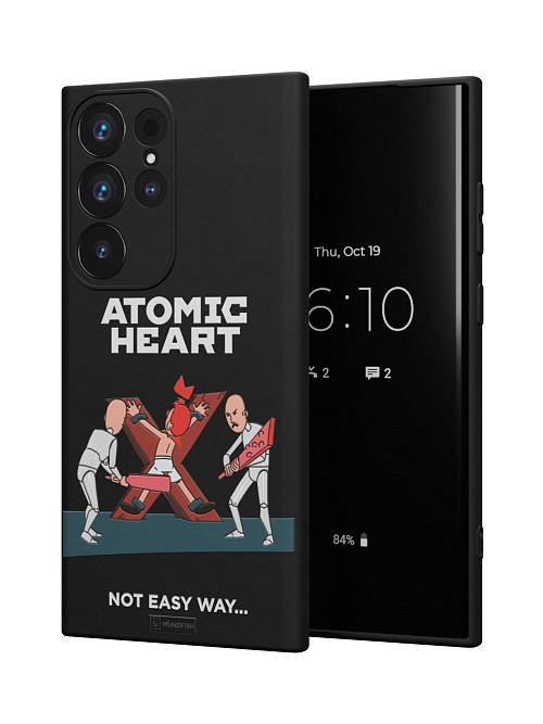 Силиконовый чехол для Samsung Galaxy S23 Ultra "Atomic Heart: Not Easy Way"