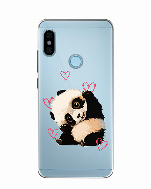 Силиконовый чехол для Xiaomi Redmi Note 5 Pro Милая панда