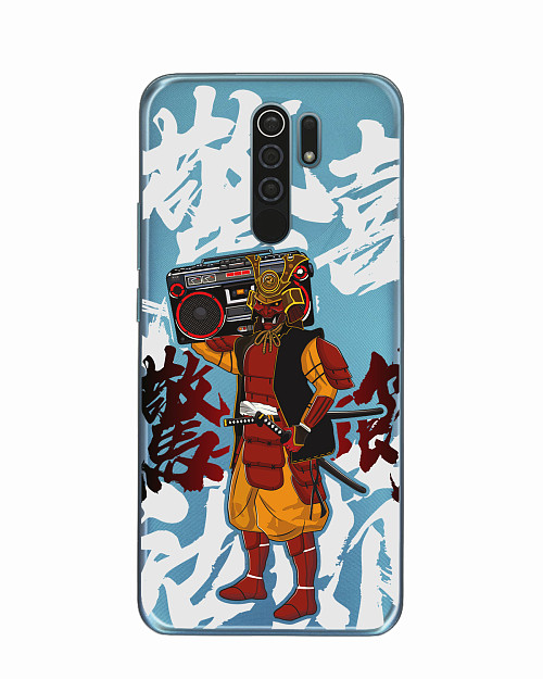 Силиконовый чехол для Xiaomi Redmi 9 "Hip-hop Samurai"