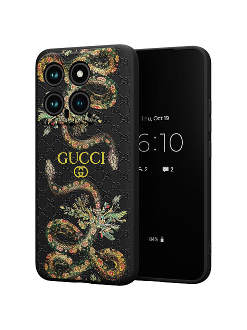 Силиконовый чехол для Xiaomi 14 "NOVEL: Gucci"