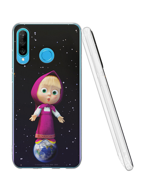 Силиконовый чехол для Huawei P30 Lite "Маша и медведь: Большая Маша"