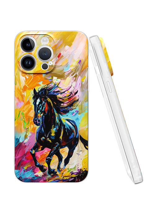 Силиконовый чехол для Apple iPhone 14 Pro Max "Лошадь V.2"