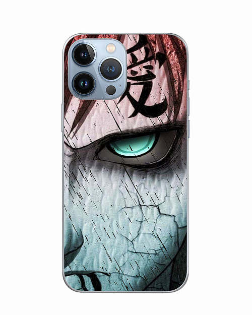 Силиконовый чехол для Apple iPhone 13 Pro Max Naruto Shippuden - Gaara grimm face