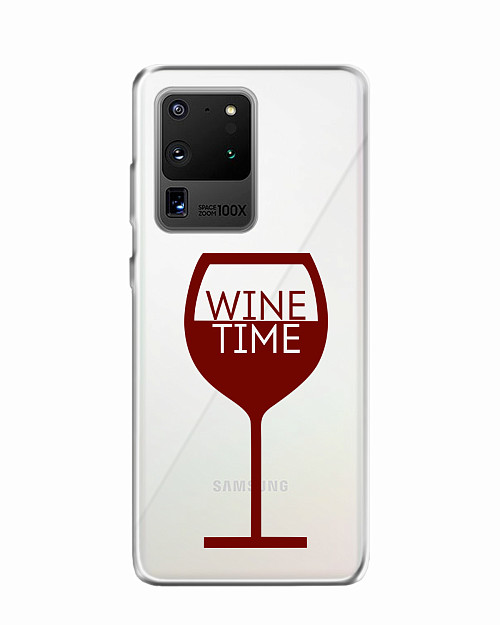 Силиконовый чехол для Samsung Galaxy S20 Ultra Wine time