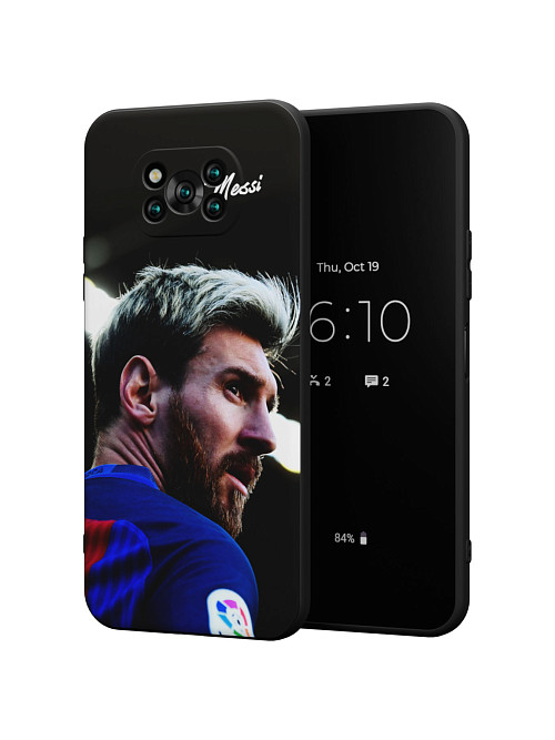 Силиконовый чехол для Poco X3 "Lionel Messi"