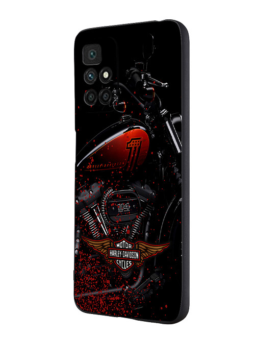 Силиконовый чехол для Xiaomi Redmi 10 Мотоцикл Harley-Davidson
