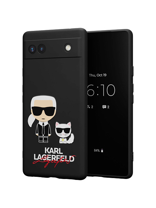 Силиконовый чехол для GooglePixel Google Pixel 6a "NOVEL: Lagerfeld"