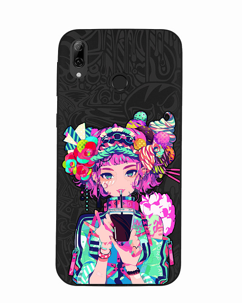 Силиконовый чехол для Huawei P Smart (2019) Lolipop girl