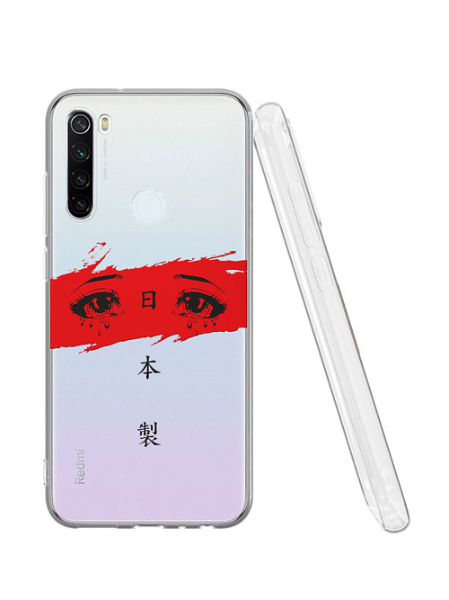 Силиконовый чехол для Xiaomi Redmi Note 8T "Грустные глаза аниме"