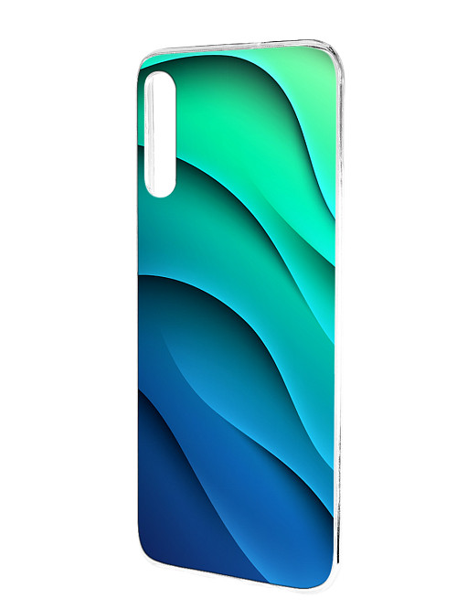 Силиконовый чехол для Samsung Galaxy A30S "Лазурные волны"