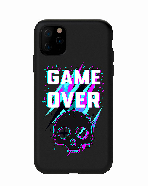 Силиконовый чехол для Apple iPhone 11 "Game over"