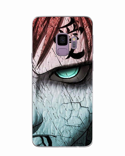 Силиконовый чехол для Samsung Galaxy S9 Naruto Shippuden - Gaara grimm face