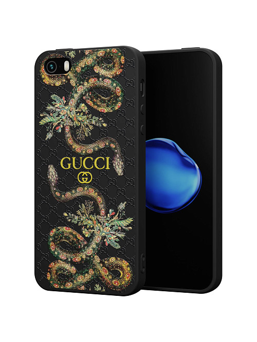 Силиконовый чехол для Apple iPhone SE 2016 "NOVEL: Gucci"