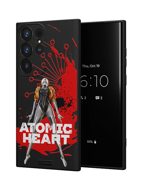 Силиконовый чехол для Samsung Galaxy S23 Ultra "Atomic Heart: Правая близняшка"