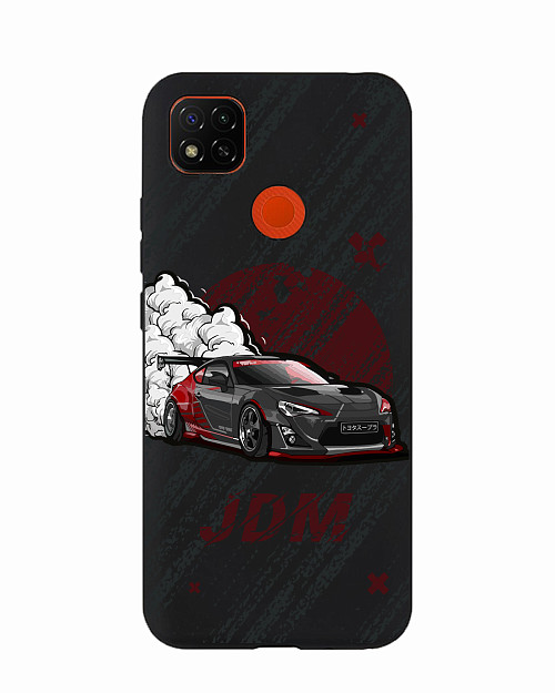 Силиконовый чехол для Xiaomi Redmi 9C JDM чёрная машина