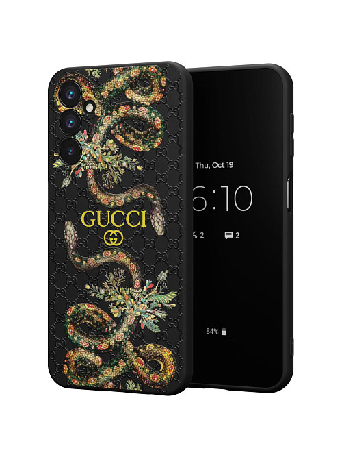 Силиконовый чехол для Samsung Galaxy A25 (5G) "NOVEL: Gucci"