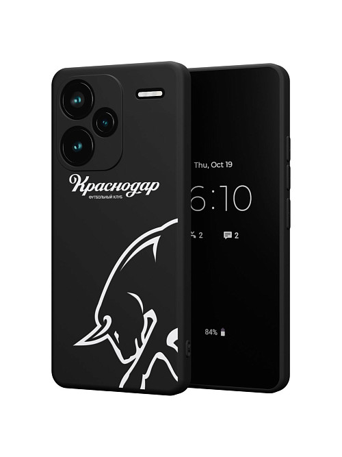 Силиконовый чехол для Xiaomi Redmi Note 13 Pro Plus (5G) "Краснодар: Бык"