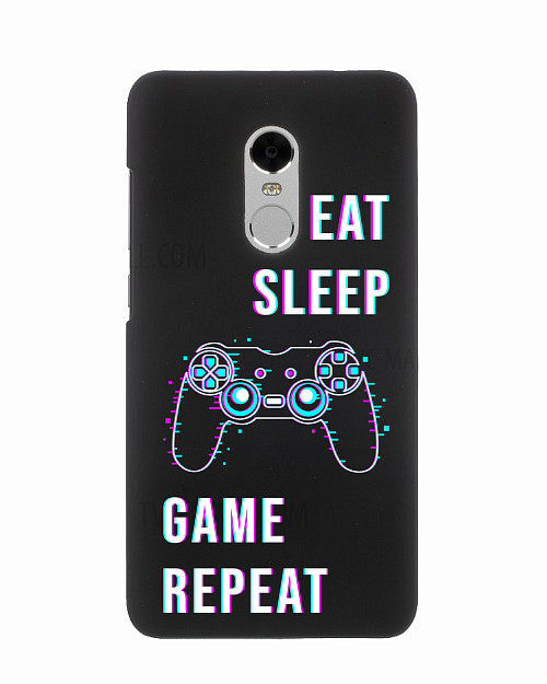 Силиконовый чехол для Xiaomi Redmi Note 4X Eat Sleep Game repeat