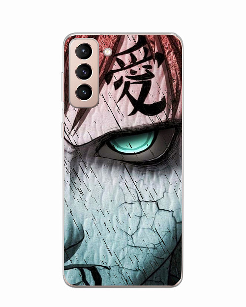 Силиконовый чехол для Samsung Galaxy S21+ (5G) "Naruto Shippuden - Gaara grimm face"