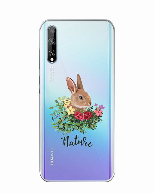 Силиконовый чехол для Huawei Y8p Кролик