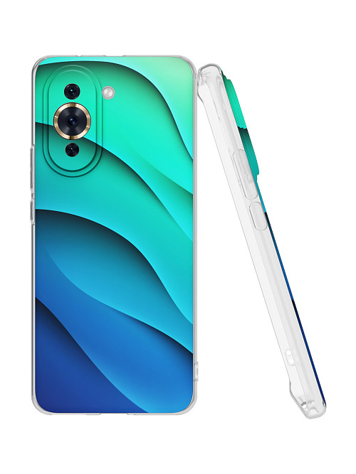 Силиконовый чехол для Huawei Nova 10 Pro Лазурные волны