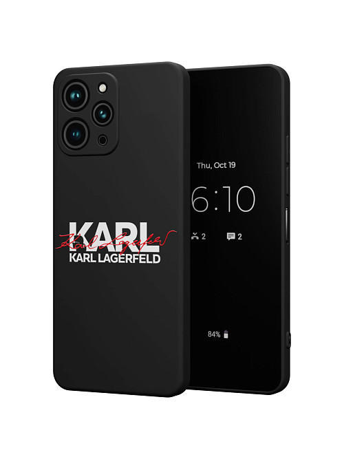 Силиконовый чехол для Xiaomi Redmi 12 "NOVEL: Lagerfeld V.2"