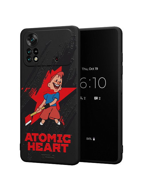 Силиконовый чехол для Poco X4 Pro (5G) "Atomic Heart: Пионер"