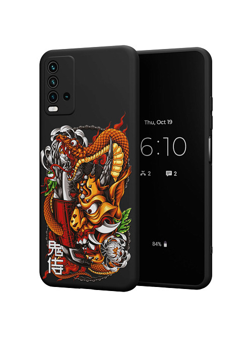 Силиконовый чехол для Xiaomi Redmi 9T "Змея"