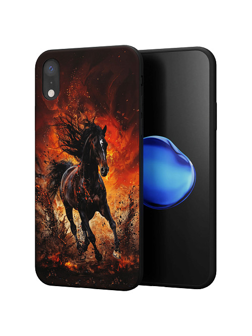 Силиконовый чехол для Apple iPhone Xr "Лошадь"