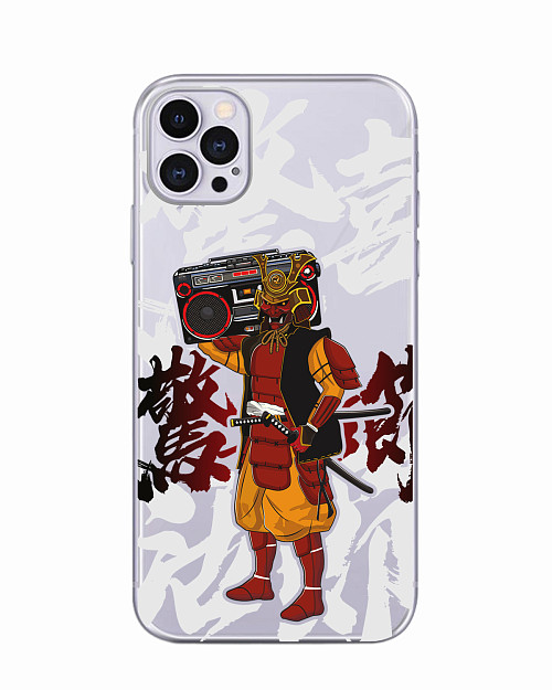 Силиконовый чехол для Apple iPhone 12 "Hip-hop Samurai"