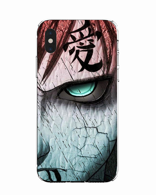 Силиконовый чехол для Apple iPhone Xs Max "Naruto Shippuden - Gaara grimm face"