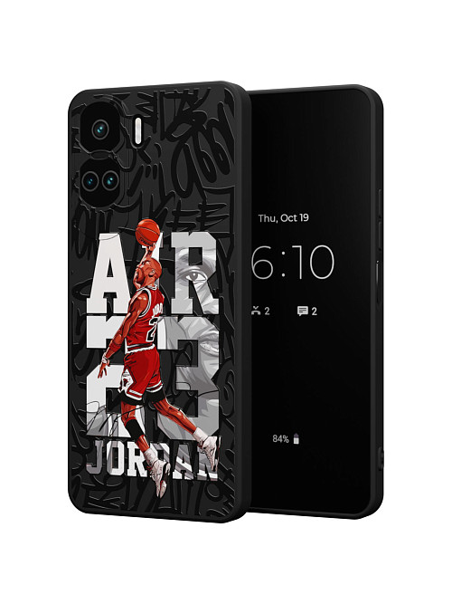 Силиконовый чехол для Honor X50i "NOVEL: Jordan 23"