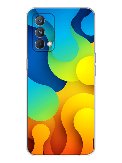 Силиконовый чехол для realme GT Master Edition Яркая абстракция