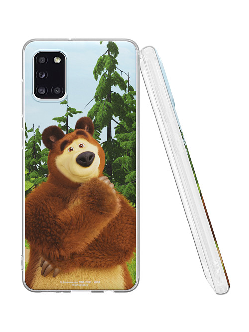 Силиконовый чехол для Samsung Galaxy A31 "Маша и медведь: Миша"