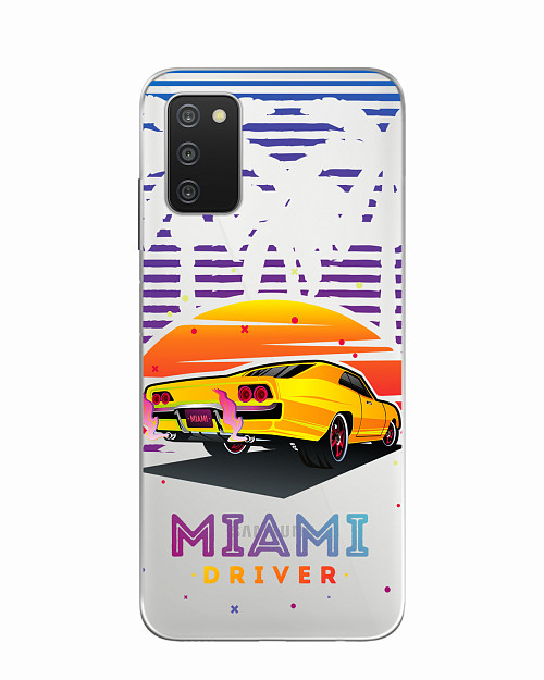 Силиконовый чехол для Samsung Galaxy A03S Miami driver