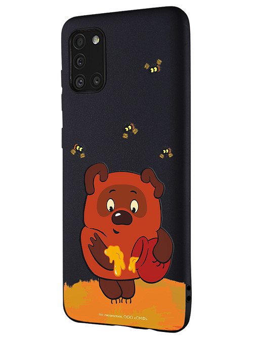 Силиконовый чехол для Samsung Galaxy A31 "Винни-Пух: Медвежонок и мед"