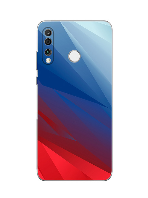 Силиконовый чехол для Huawei P30 Lite Флаг РФ