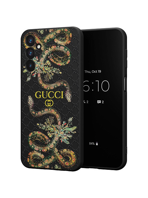 Силиконовый чехол для Samsung Galaxy A24 (4G) "NOVEL: Gucci"