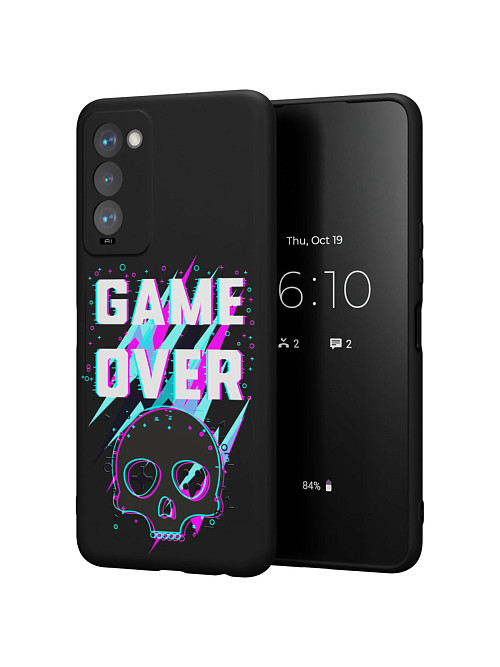 Силиконовый чехол для Tecno Camon 18T "Game over"